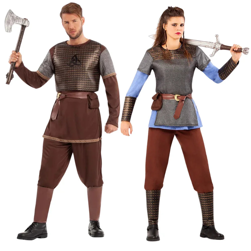 Disfraces en Pareja de Vikingos Ragnar y Lagertha Vikingos Disfraces Simon